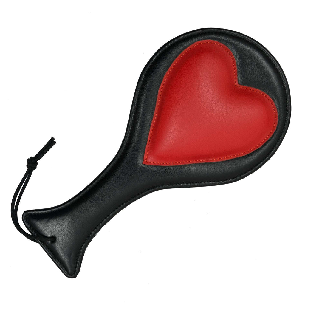 Luxury leather heart paddle