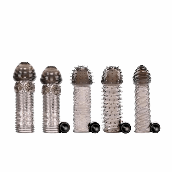 Penis Sleeve 5 Piece Kit - Gray