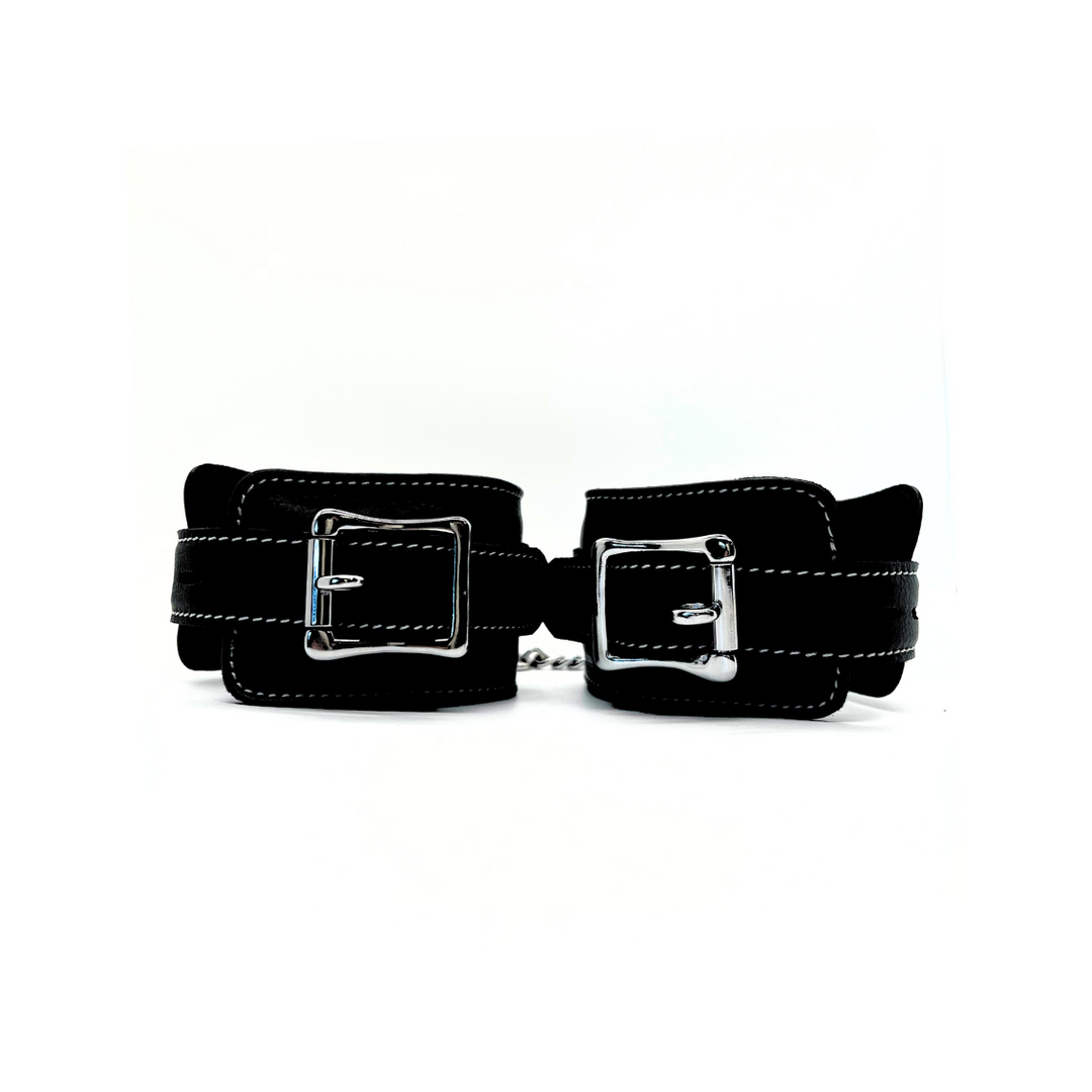 Black Leather Cuffs 2