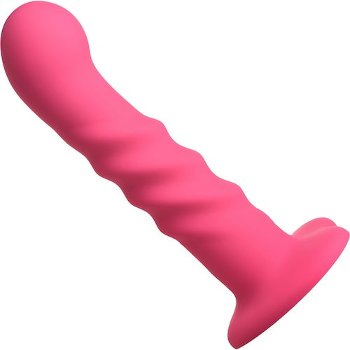 21X Vibrating Ribbed Rechargeable Silicone Dildo with Remote