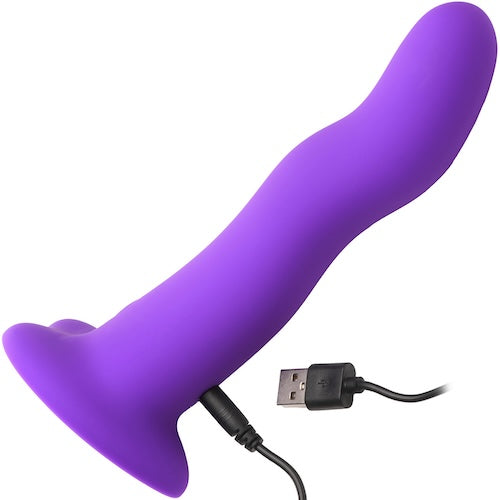21X Vibrating Wavy Rechargeable Silicone Dildo with Remote