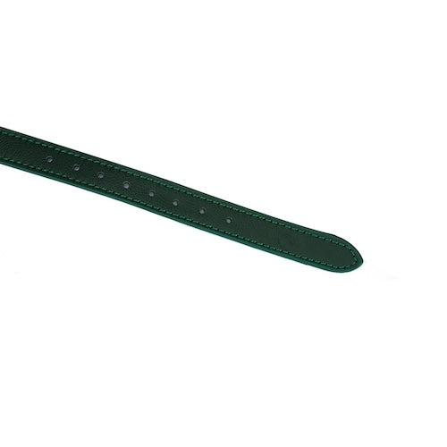 Rich Emerald Leather Blindfold