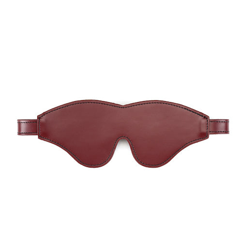 Red Wine Leather Blindfold