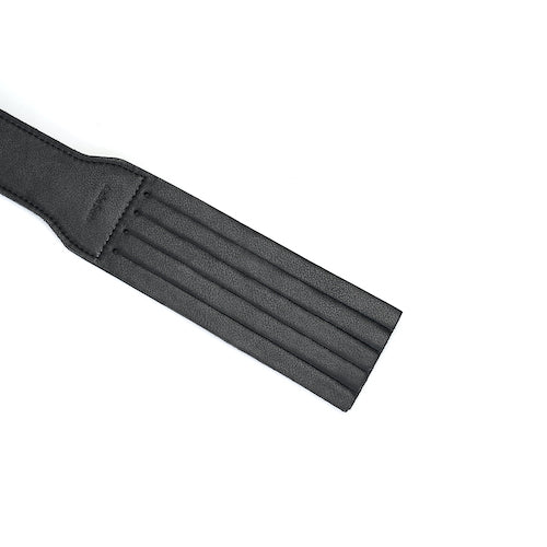 Black Onyx Leather Spanking Paddle