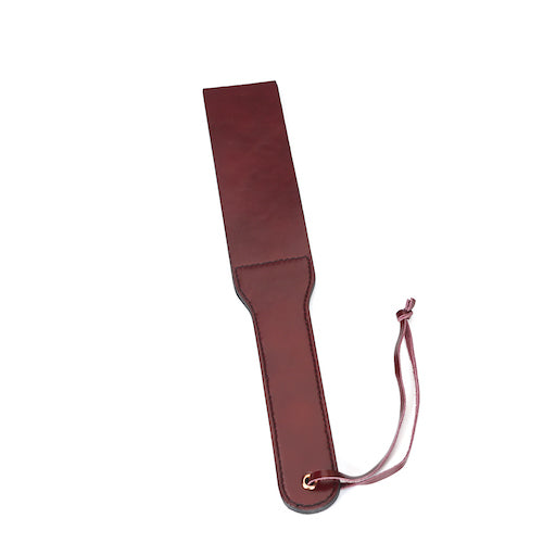 Red Wine Leather Spanking Paddle