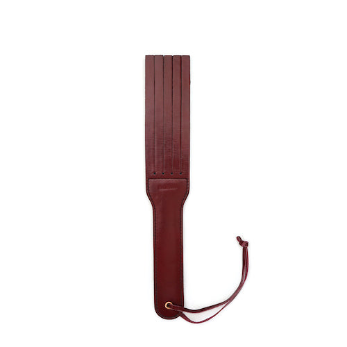 Red Wine Leather Spanking Paddle