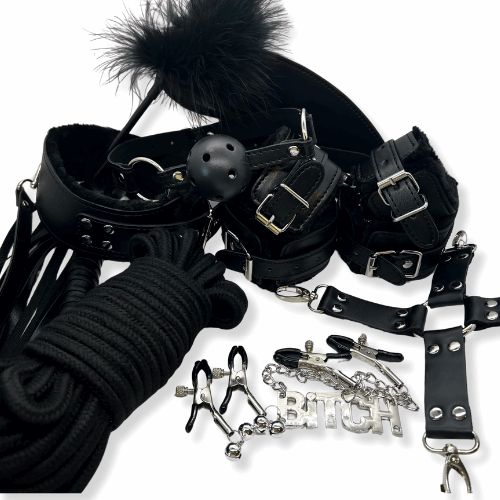 Vegan 12 piece BDSM bondage set