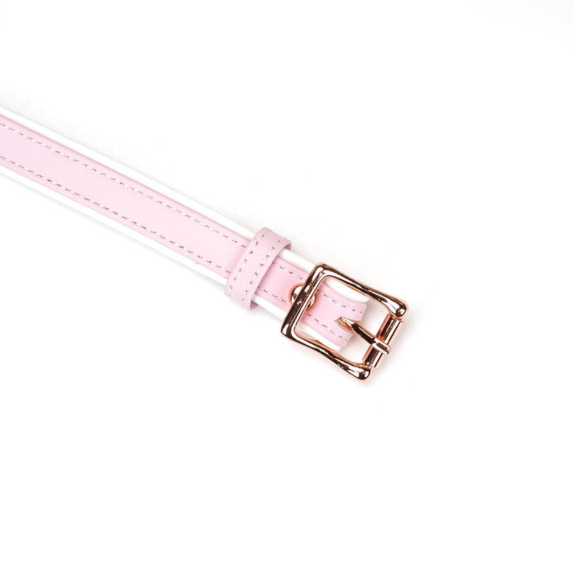 Pink Fairy Leather Blindfold