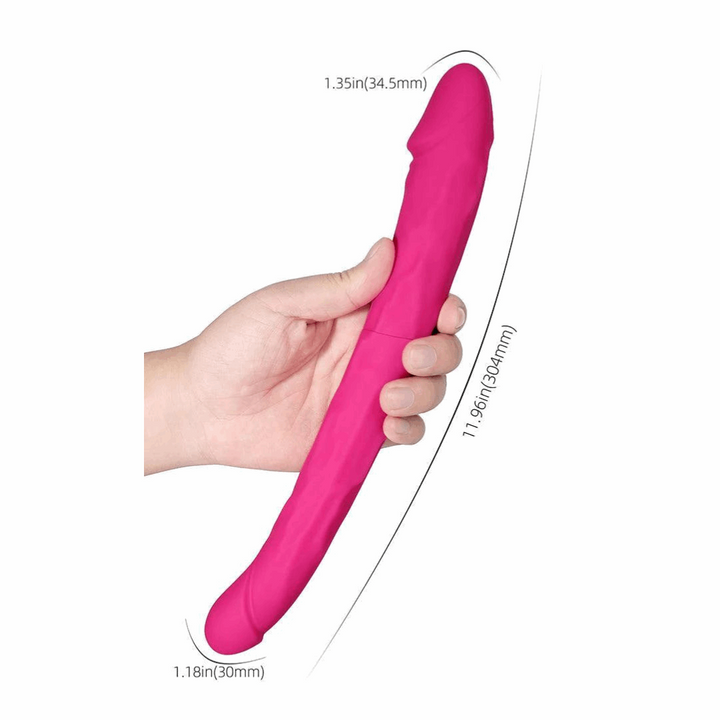 Double ended vibrating dildo